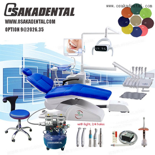 A cadeira odontológica mais barata, unidade odontológica de Osaka com bandeja assistente OSA-4C