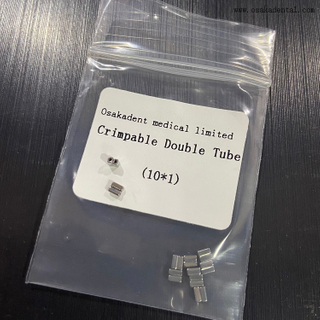 Tubo duplo frisável ortodôntico dentário