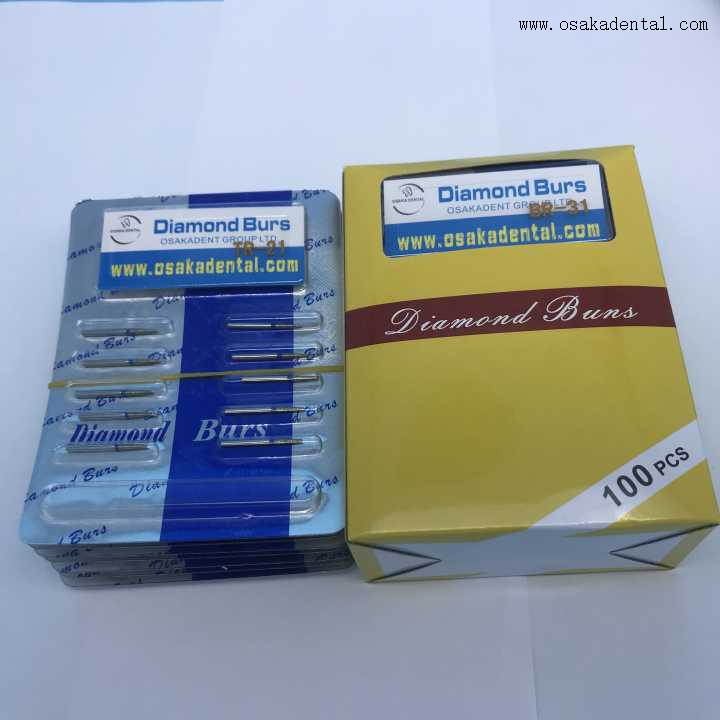 Brocas diamantadas FG para peça de mão dentária e micro motor
