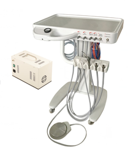 Unidade odontológica portátil com compressor e peça de mão