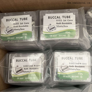 Acessórios ortodônticos de tubo bucal dental Monoblock ou Bondable