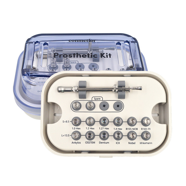 Kit de ferramentas de restauração de implante dentário 16 peças