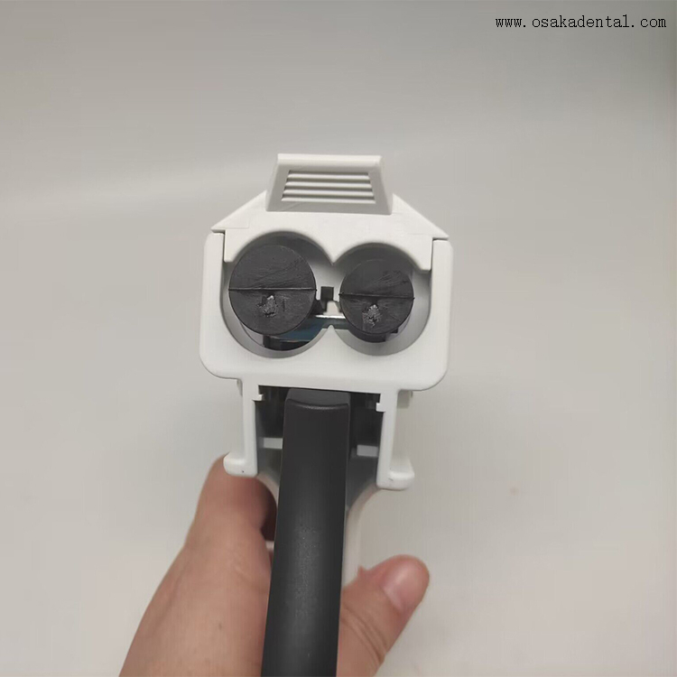 Pistola de entrega de material de impressão dentária