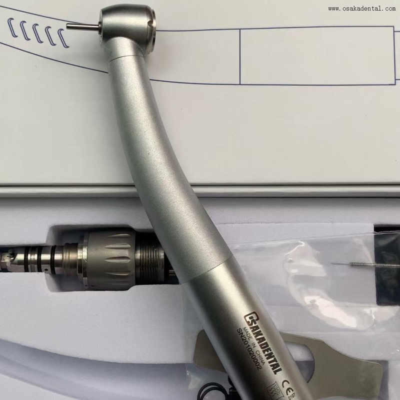 Peça de mão de fibra óptica de alta velocidade com luz única