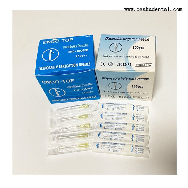 Agulha de irrigação Endo dental descartável