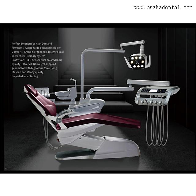 Cadeira odontológica de couro macio de alta qualidade