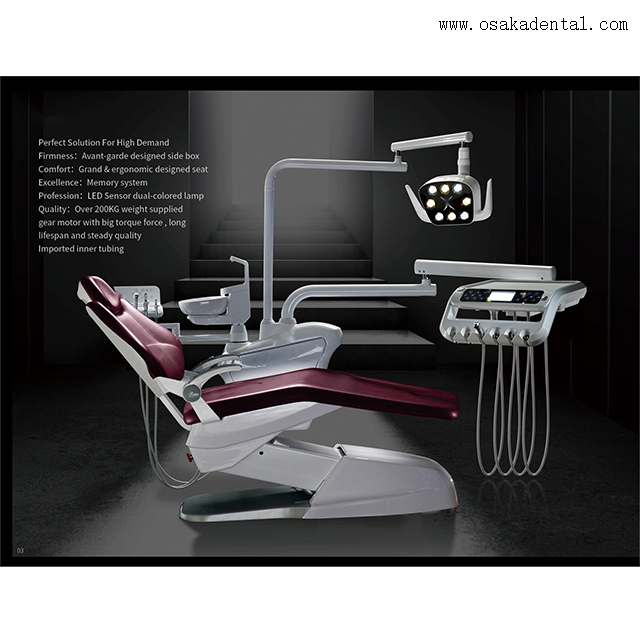 Cadeira odontológica de couro macio de alta qualidade