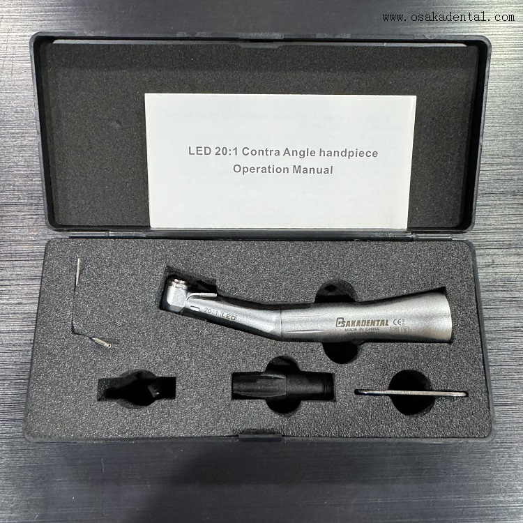 20: 1 Implante Contra Angel Handpiece dental com E - LED de luz automática do gerador