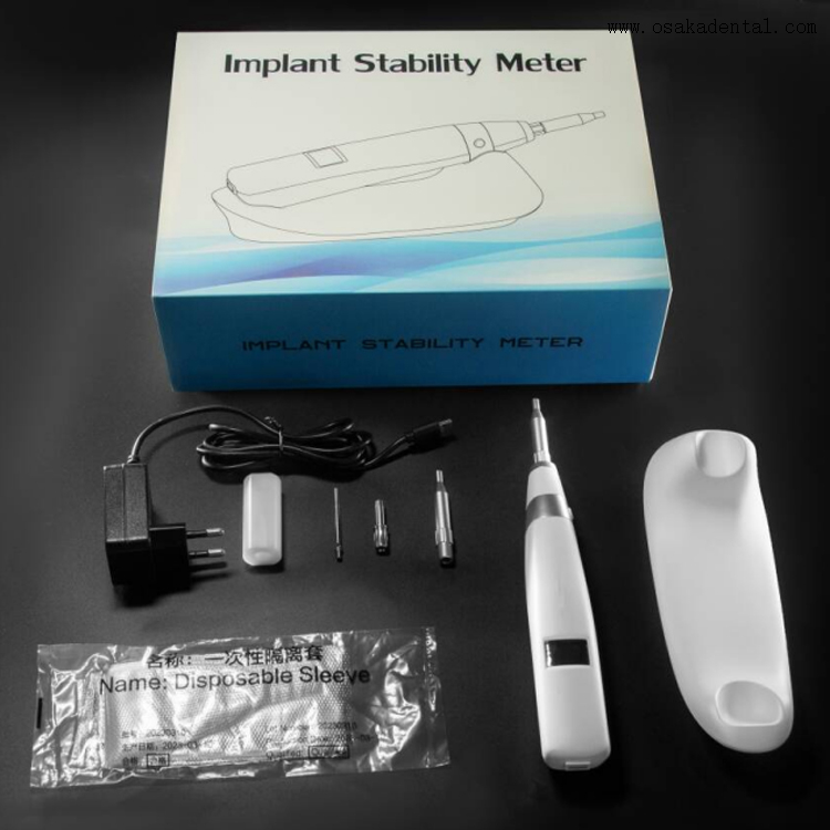 Medidor de estabilidade de implante dentário para equipamentos odontológicos