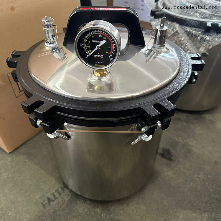Esterilizador dentário com estrutura totalmente em aço inoxidável
