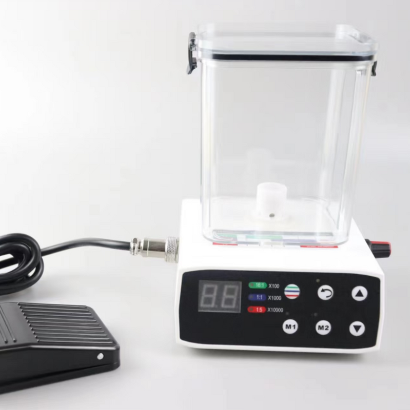 Motor elétrico odontológico com tanque de água e pedal