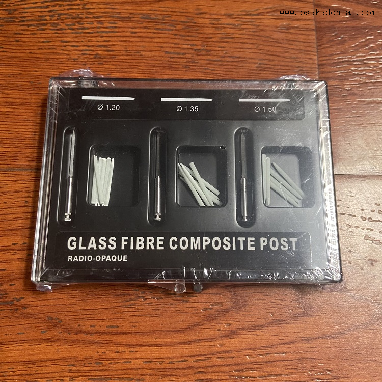 Poste composto de fibra de vidro dental 18pcs post + 3pcs brocas OSA-S006A