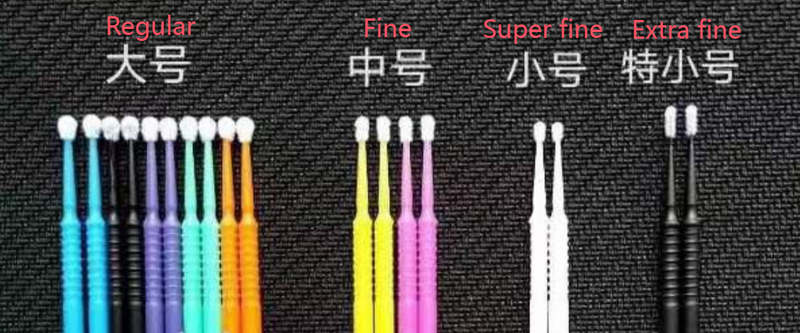 Micro aplicador escova escovas descartáveis 100pcs