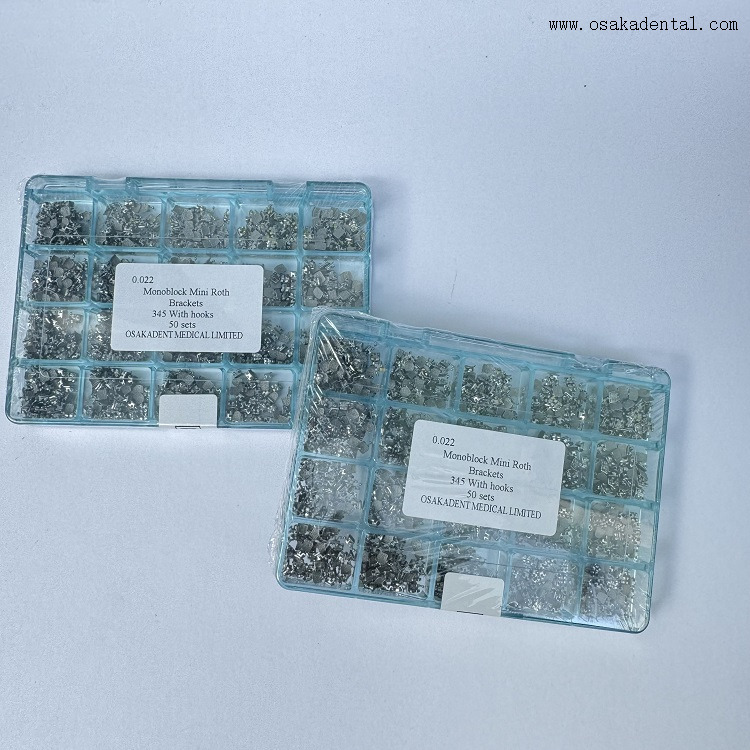Monobloco ortodôntico odontológico/suporte bondável 50 conjuntos/caixa