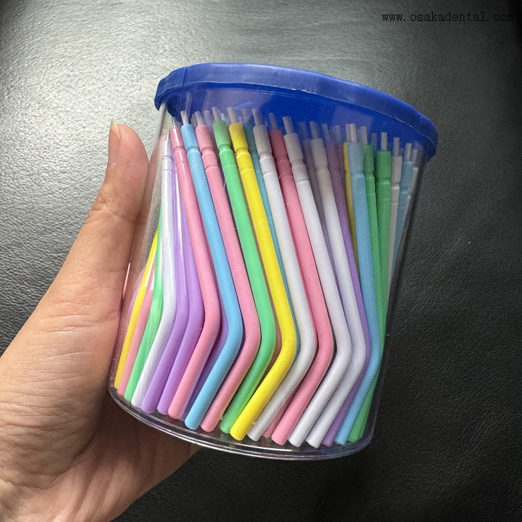 Pacote colorido descartável dental da garrafa das pontas da seringa 250pcs