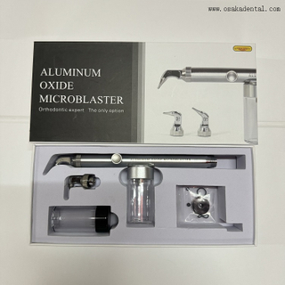 Mestre de abrasão de ar de óxido de alumínio dentário com alça de latão, bico de aço de tungstênio, com dois bicos, com resfriamento de água OSA-F298-A8