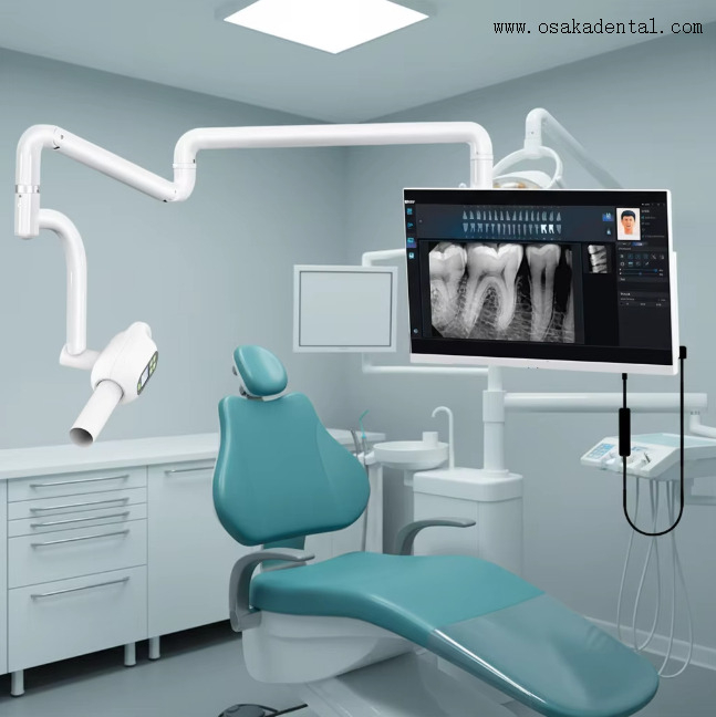 Máquina de raio-x dental sensor de braço robótico touchscreen tudo-em-um computador endoscópio alça suporte de computador
