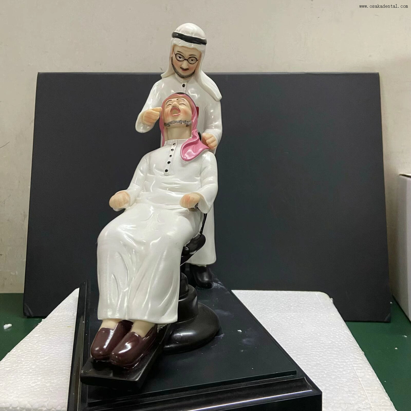 Estatueta médica profissional de resina dentária para demonstração clínica