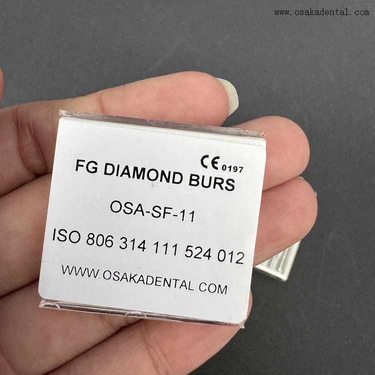 Dental FG Diamond Bur 10 pçs/caixa OSA-F656-T5 Nova Embalagem