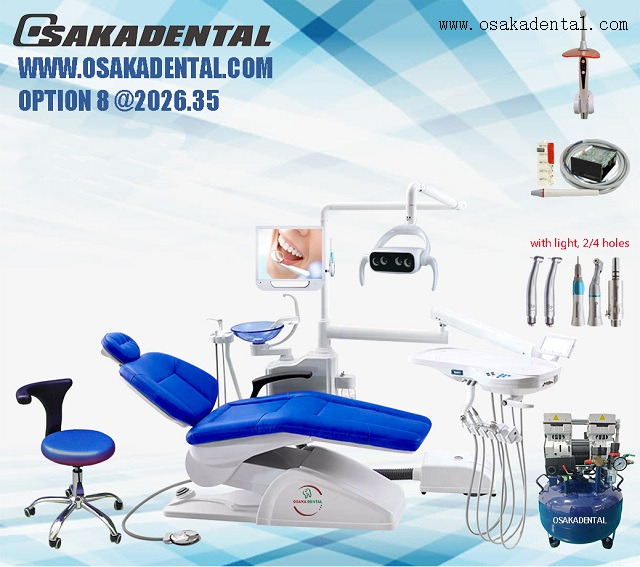 A cadeira odontológica mais barata, unidade odontológica de Osaka com bandeja assistente OSA-4C