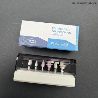 Kit de Polimento Dentário para Pocelain(RA) 12pcs/kit 0212D 
