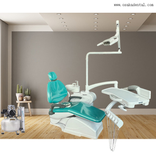 Cadeira dentária com braço forte e compressor de ar dental com secador de ar