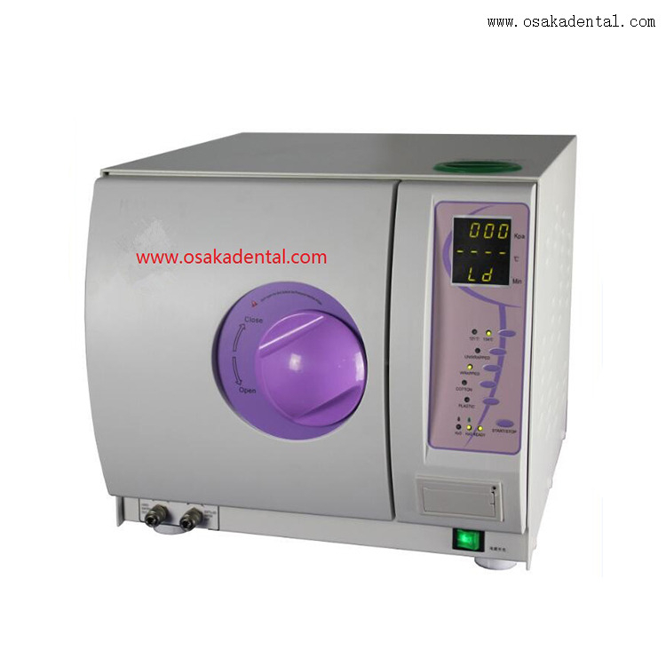 Autoclave odontológica a vácuo classe B 23L com tela LED