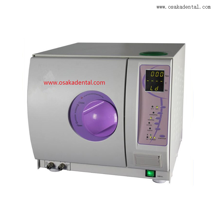 Autoclave odontológica a vácuo classe B 23L com tela LED