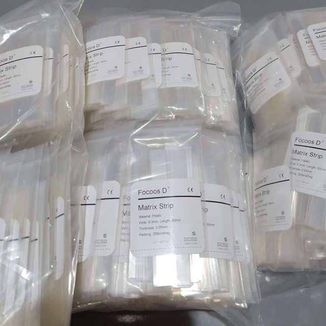 Produtos ortod&ocirc;nticos de tira de matriz reta Mylar