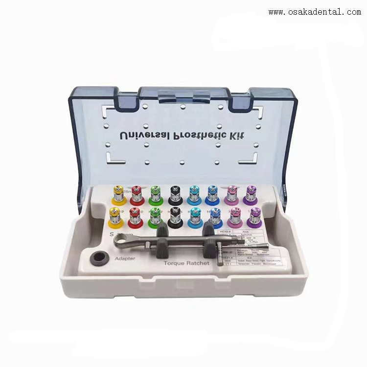 Kit de ferramenta de restauração de implante colorido dental