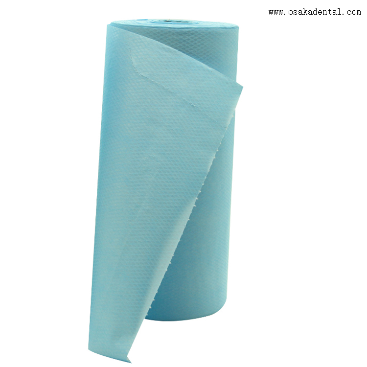 Rolo de babadores dentais de material descartável odontológico
