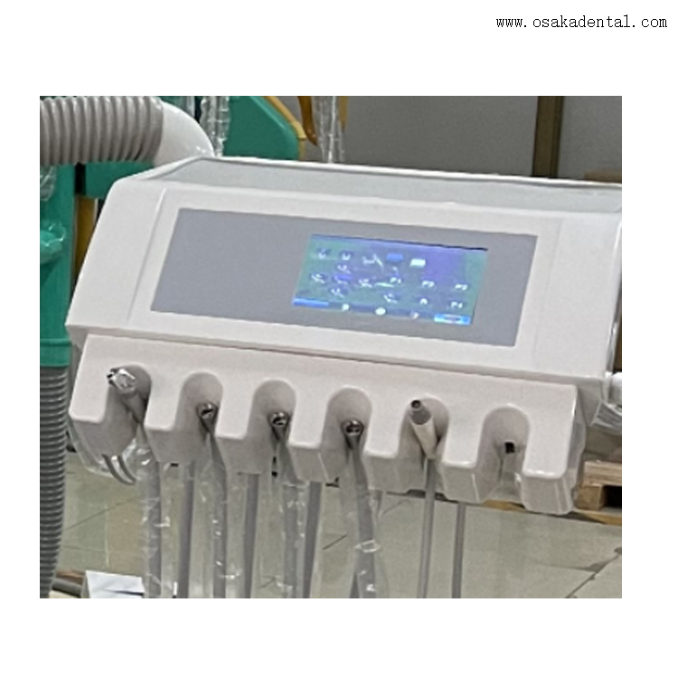 Cadeira odontológica de alto nível com monitor de 17 polegadas e câmera oral