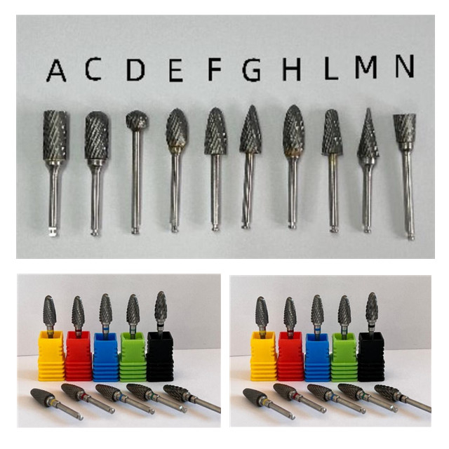 Brocas de carboneto dentário e brocas de moagem para contra-ângulo