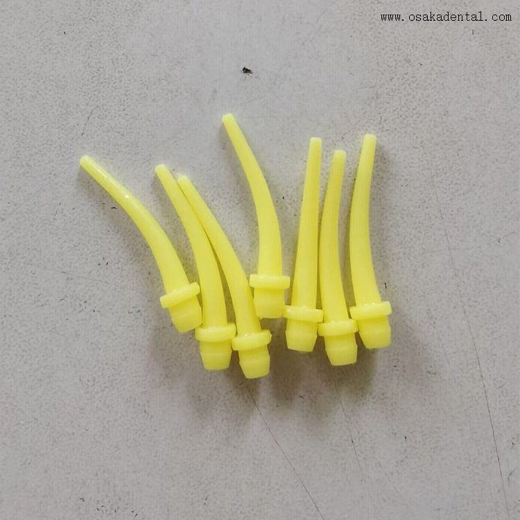 Pontas intraorais amarelas descartáveis dentárias