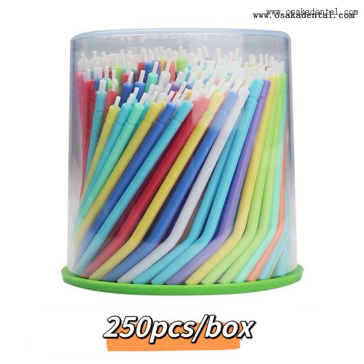 Pacote colorido da garrafa das pontas da seringa do material descartável dental HC-SS06