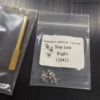 Trava de parada ortodôntica dentária esquerda + direita