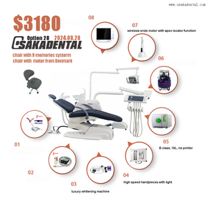 Conjunto de unidades odontológicas com opção completa Unidade odontológica de luxo para clínica odontológica OSA-A3 opção 28