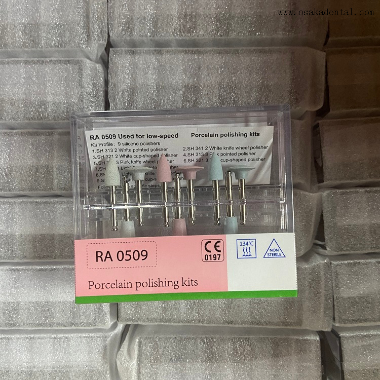 Kit de polimento de dentes dentários Porcerlian RA0509