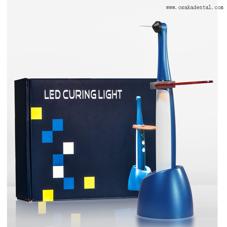 Uma segunda luz de cura LED de cor azul