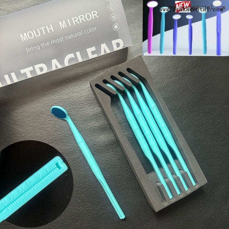 Espelho bucal dental HD de face única com Rular OSA-E11-S