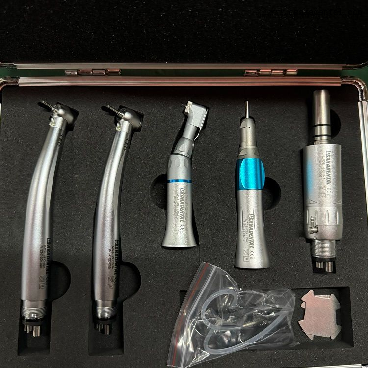 Kits de peça de mão LED dental de alta velocidade + peça de mão de baixa velocidade
