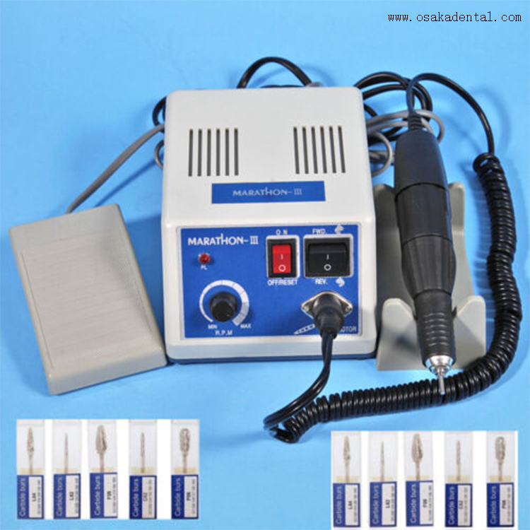 Equipamento odontológico Micromotor odontológico com peça de mão para uso em laboratório