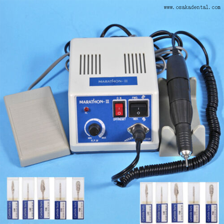 Equipamento odontológico Micromotor odontológico com peça de mão para uso em laboratório