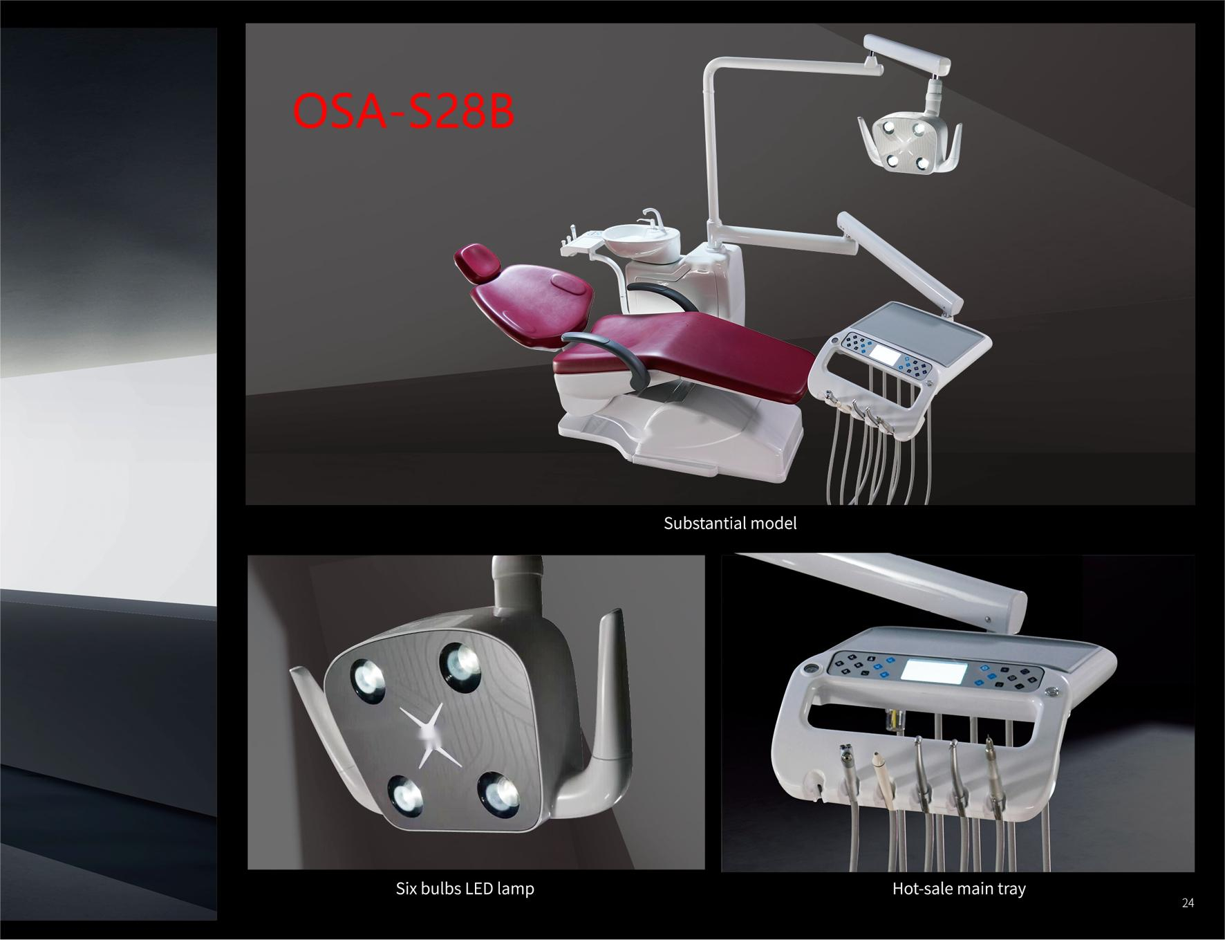 Unidade odontológica integrada multifuncional por atacado com controlador de pé cadeira odontológica com compressor de ar