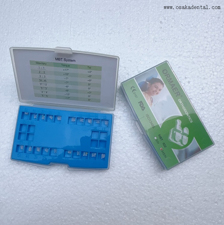 Suporte cerâmico ortodôntico dental base de malha roth/mbt OSA-F690-Ice