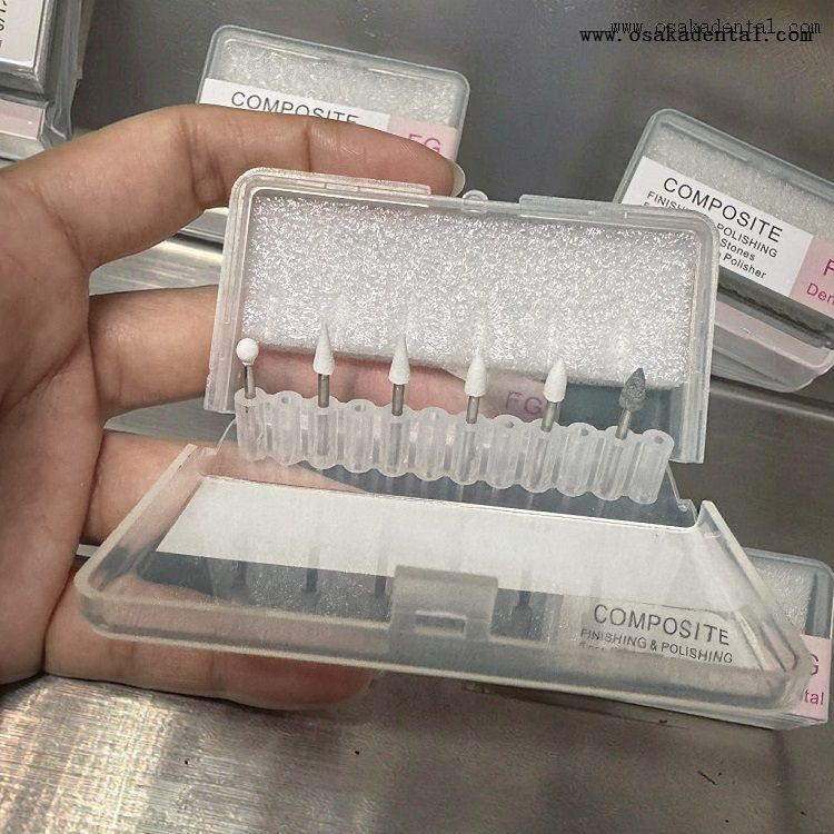 Kits de acabamento e polimento de compostos fg dentários pedra branca OSA-FG01