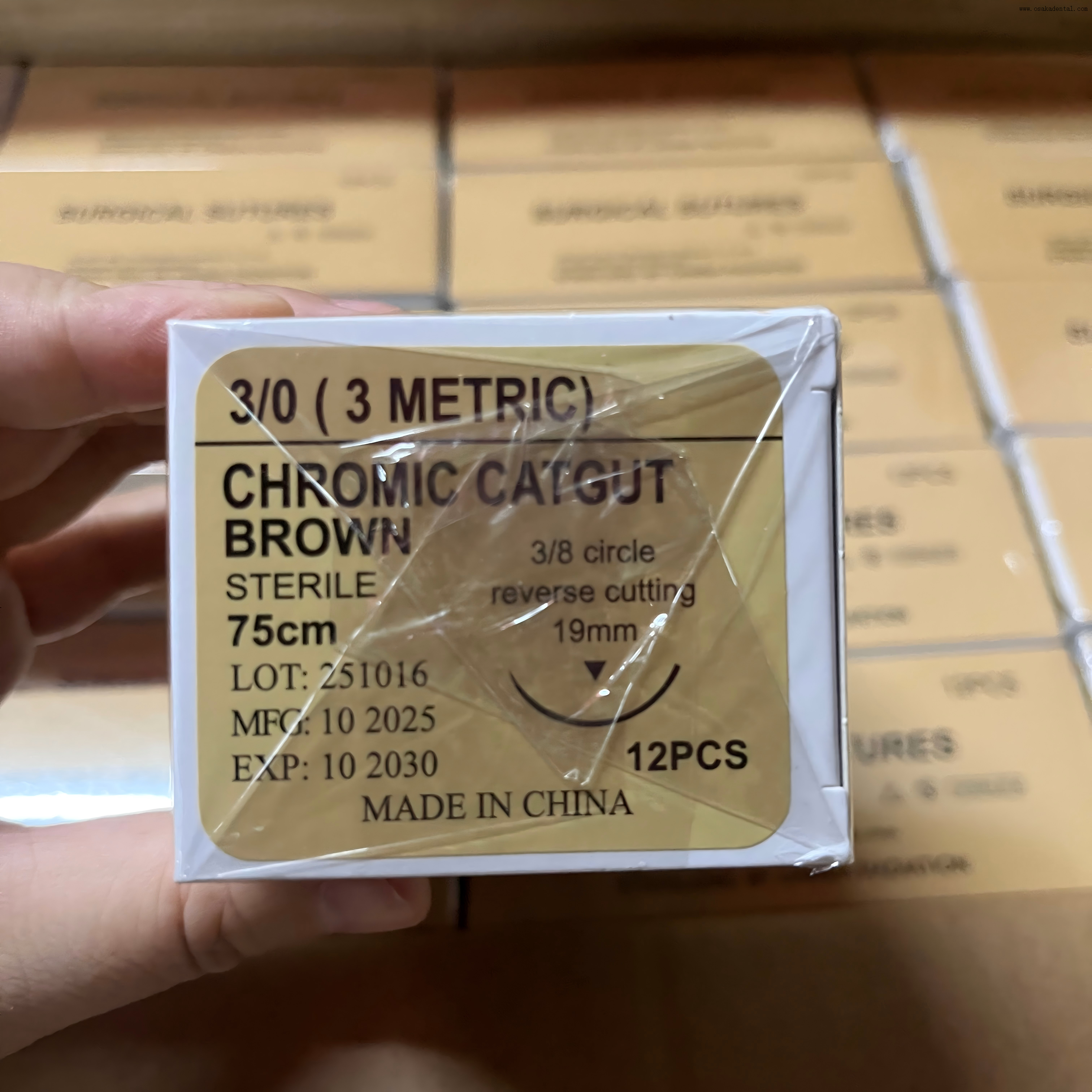 Suturas Cirúrgicas de Clínica Odontológica Esterilizadas por Radiação Gama