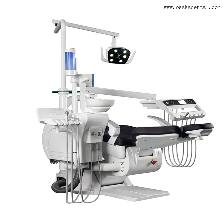 Unidade de cadeira odontológica com interruptor de pedal multifuncional