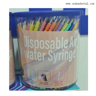 Acessórios de clareamento dental descartáveis multiuso para seringa de água