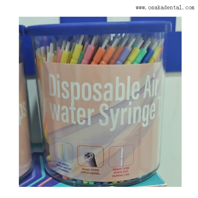 Acessórios de clareamento dental descartáveis multiuso para seringa de água